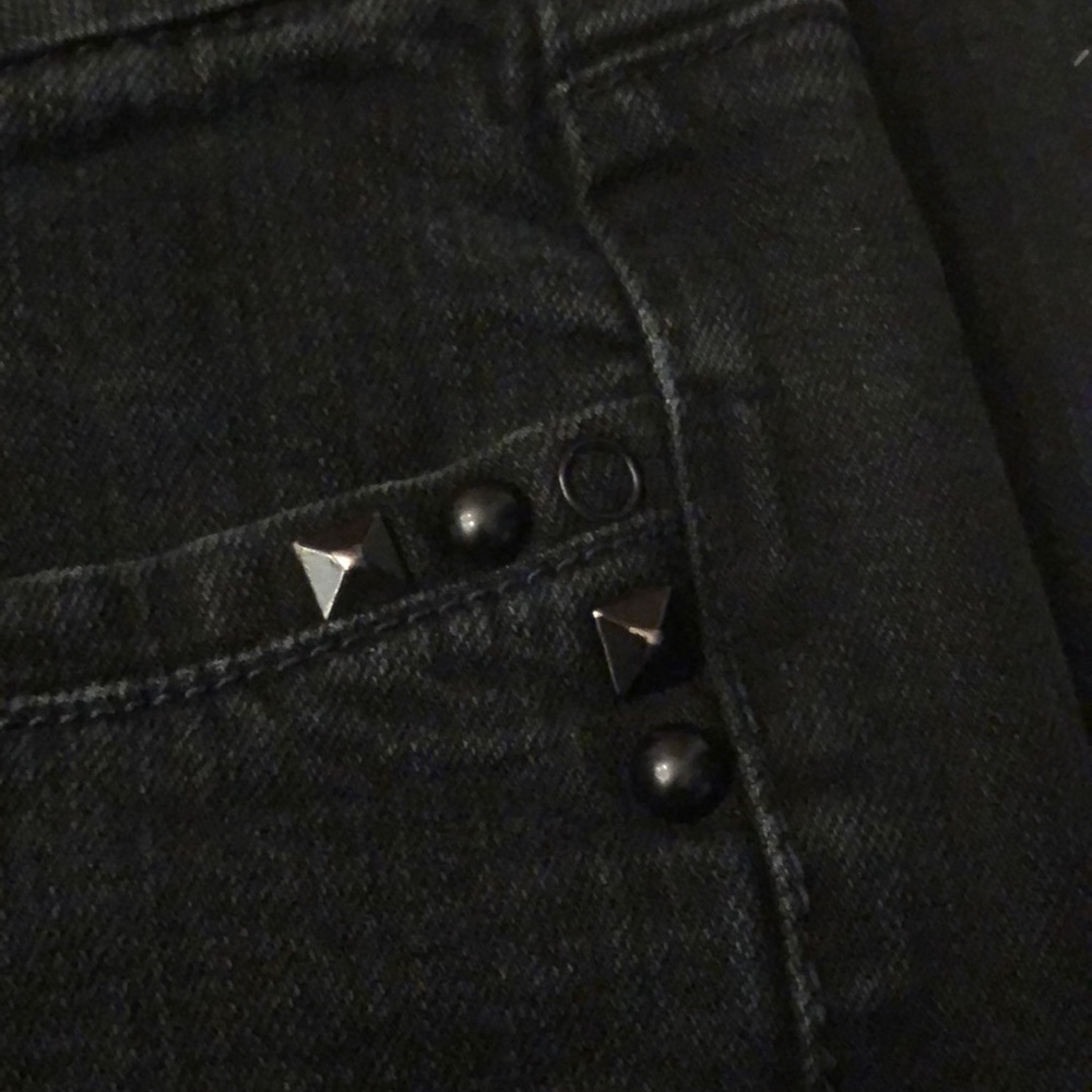 Tyler skye Rio dark black denim jeans straight leg 31 sexy low rise hip pants 🐟 - Picture 2 of 8